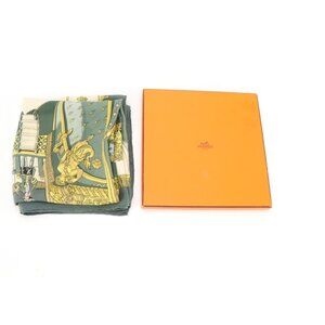 Hermès "Vue du Carrosse de la Galère" Silk Twill Scarf 90 with Box